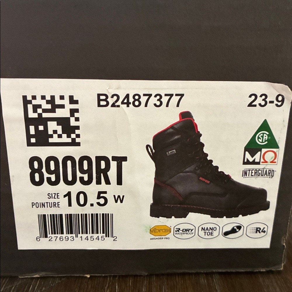 Royer Men’s Revolt Interguard Work Boots - Picture 2 of 11